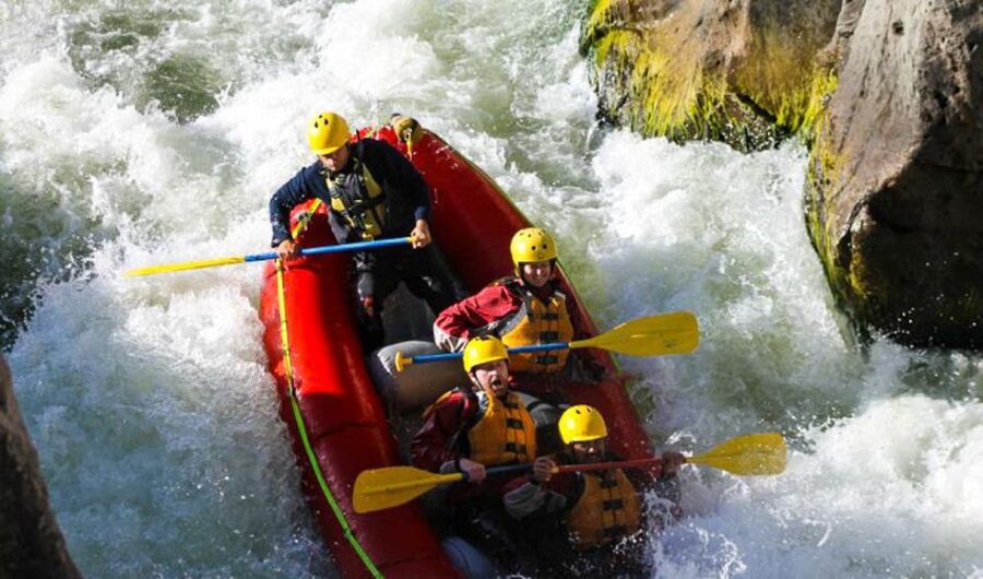 Arequipa: Chili River Rafting - The 20-minute ride to the Gruta de la Virgen de Chapi