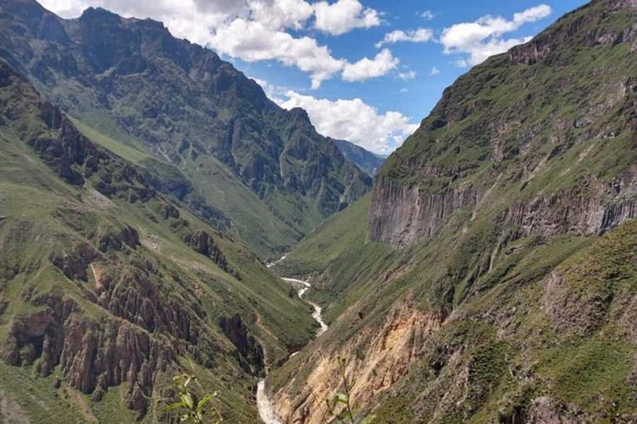 Arequipa: Colca Canyon Trekking 2 days and 1 night + food - The descent from La Pampa de San Miguel