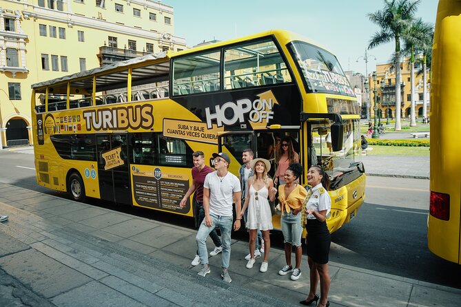 City Tour Panoramic Bus Departure from Larcomar - From Larcomar’s cliff edge to Lima’s old center
