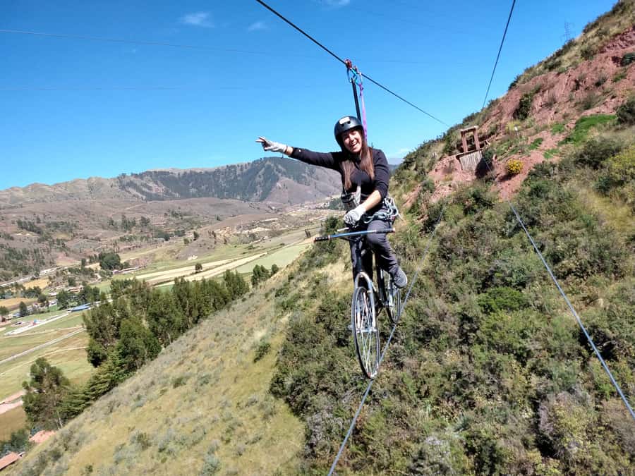 Cusco: Extreme Sky Bike and Rappelling Adventure - From Plaza Regocijo to Cachimayo