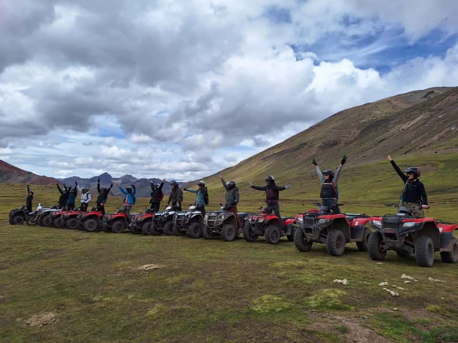 Cusco: Rainbow Mountain In Quad Bikes /walk 5 minutes/+meals - Two hours on an ATV through the Andean scenery