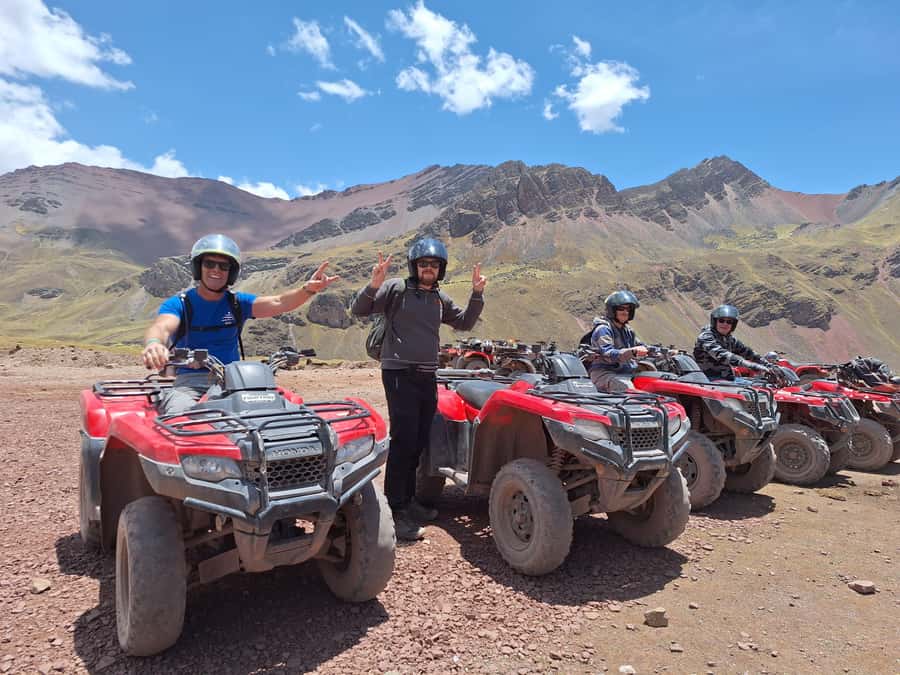 Cusco: Rainbow Mountain In Quad Bikes /walk 5 minutes/+meals - Breakfast in Cusipata before the mountain ride
