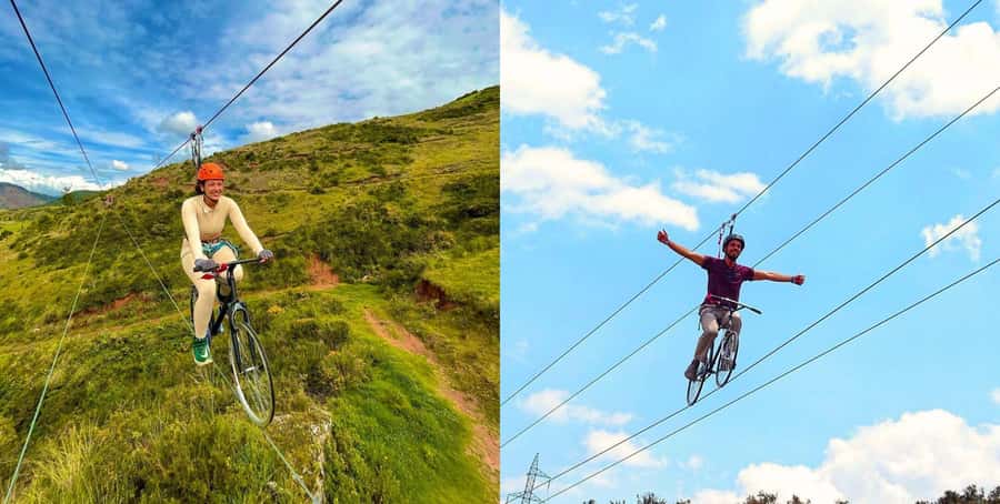 Cusco: Via Ferrata, Skybike, and Rappel Adventure - The 45-meter via ferrata climb