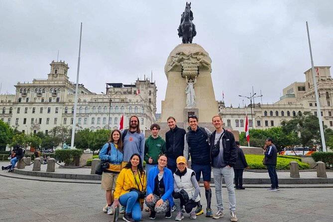 Essential Lima: Half-Day Tour with Catacombs & Pick-Up - San Martin Square and Lima’s republican story