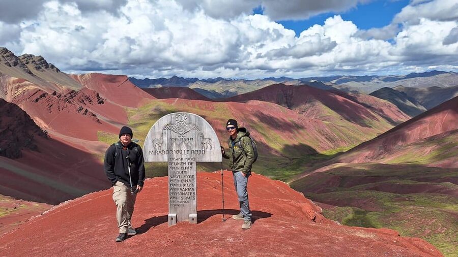excursion to colorful mountain & red valley viewpoint cusco - The 25-minute walk to Red Valley