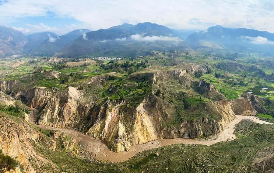 From Arequipa: Colca Canyon & La Calera Thermal Waters - Maca and Yanque show a quieter side of Colca