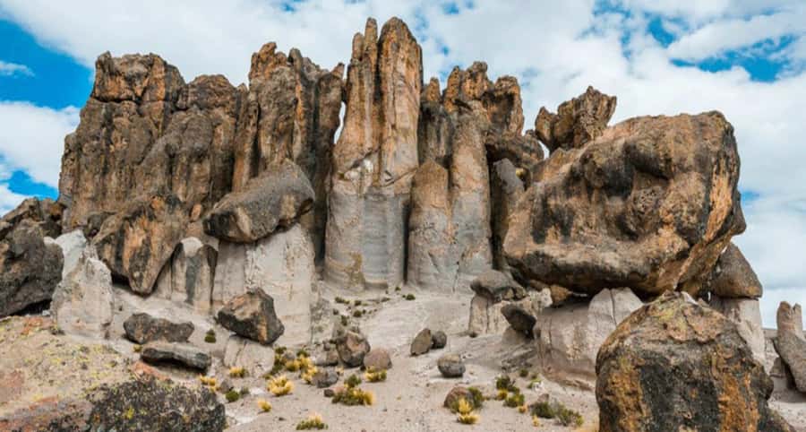 From Arequipa: Road to Pillones Waterfall - Imata Stone Forest adds a second visual highlight
