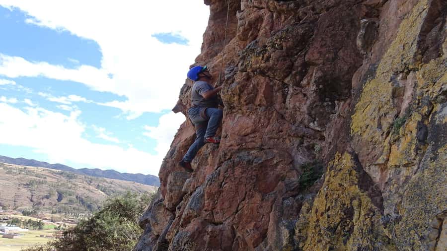 From Cusco: Balcony of the Devil Rock Climbing - Reaching the top and taking in the Andes