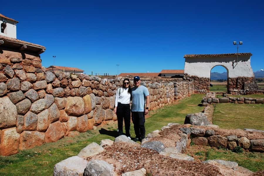 From Cusco:Chinchero, Moray, Maras, Ollantaytambo with lunch - Chinchero: textiles, Inca walls, and a colonial church