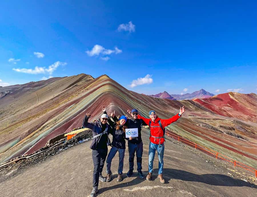 From Cusco: Full Day Rainbow Mountain + Red Valley | PRIVATE - A 1.5-hour climb through the Andes