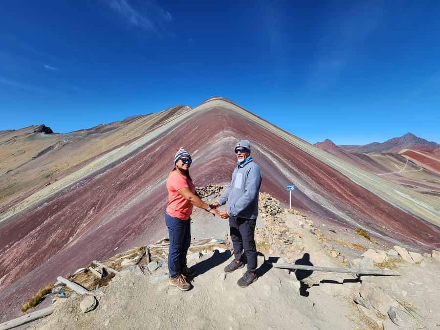 From Cusco: Full Day Tour to Vinincunca Rainbow Mountain - The colored mountain and the 45-minute viewpoint stop