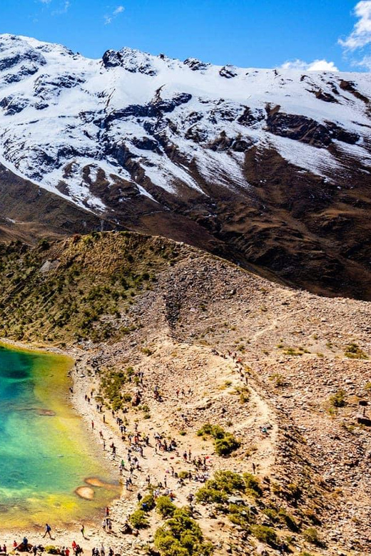 From Cusco: Hike to Humantay Lake one day With Meals - The downhill walk and Mollepata buffet lunch