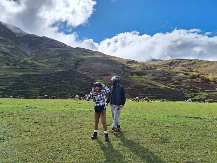 From cusco: Rainbow Mountain ATV Tour with meals - One hour at the colorful mountain