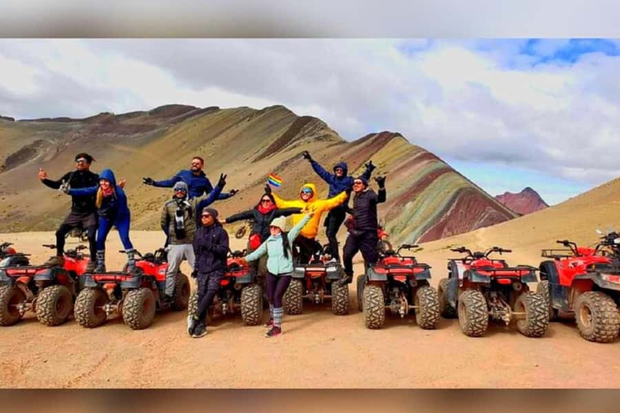 From Cusco: Rainbow Mountain in ATV Quad Bikes + meals - Six minutes to the viewpoint, then time for photos