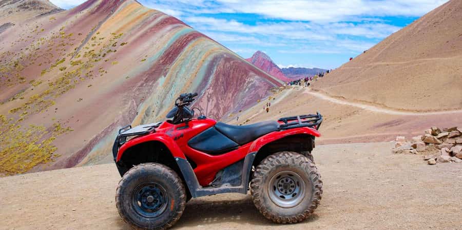 From Cusco: Rainbow Mountain in ATV Quad Bikes + meals - The return to central Cusco