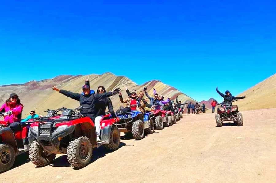 From Cusco: Rainbow Mountain in ATV Quad Bikes + meals - Breakfast in Pitumarca before the high climb