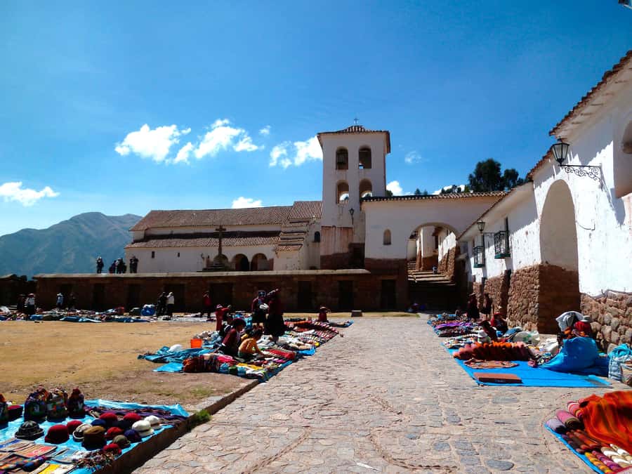 From Cusco: Sacred Valley Tour with Buffet Lunch - Chinchero textiles and painted murals