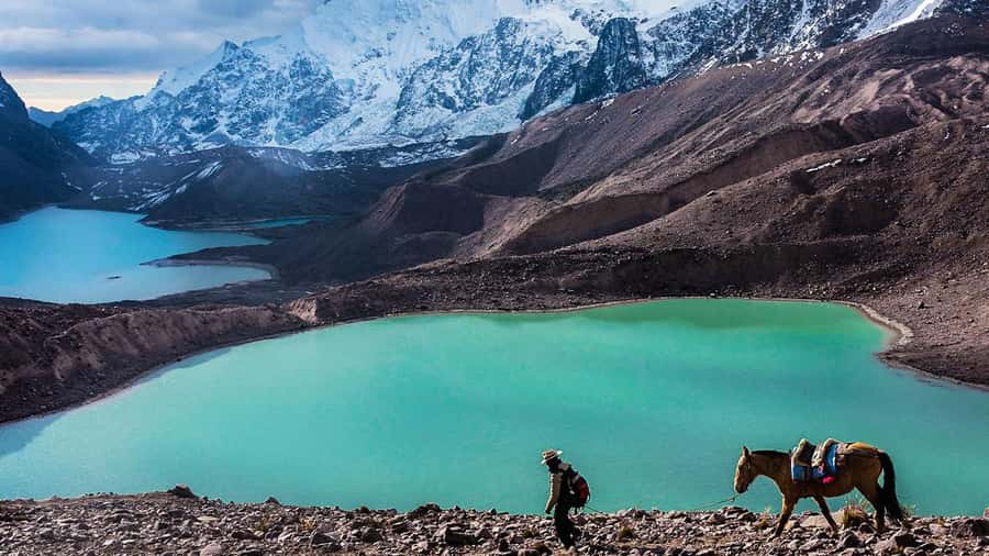 From Cusco: Salkantay trek 5 days/4 nights meals included - Day one: Cusco to Soraypampa and Humantay Lake
