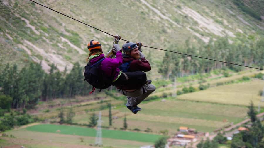 From Cusco: Via Ferrata & Zip Line with lunch - The upper stop: box lunch or Sky Lodge meal