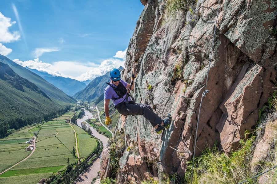 From Cusco: Via Ferrata & Zip Line with lunch - The zip lines: the fun way down