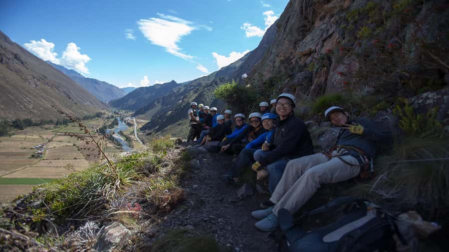 From Cusco: Via Ferrata & Zip Line with lunch - Getting ready for the Via Ferrata