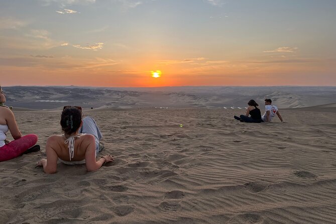 From Huacachina: Sunset buggy and sandboarding - La Casa de Bamboo is a useful starting point