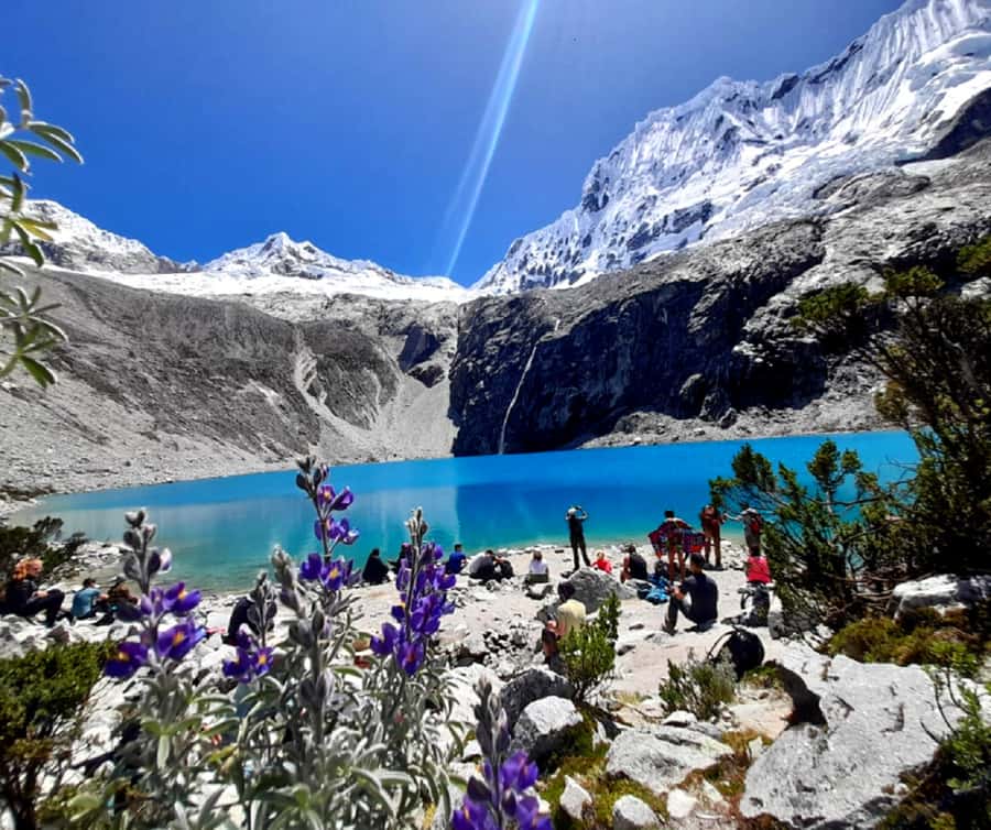 From Huaraz: Lake 69 Trek Day Tour - White Mountain Range - Llanganuco Valley and the park entrance