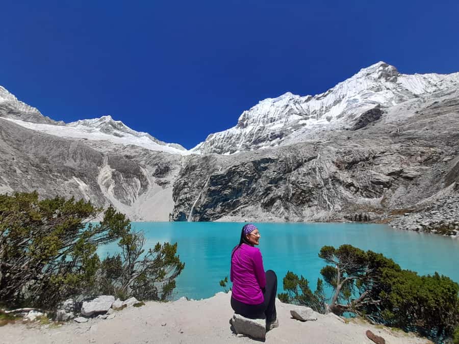From Huaraz: Lake 69 Trek Day Tour - White Mountain Range - The early road from Huaraz to Yungay
