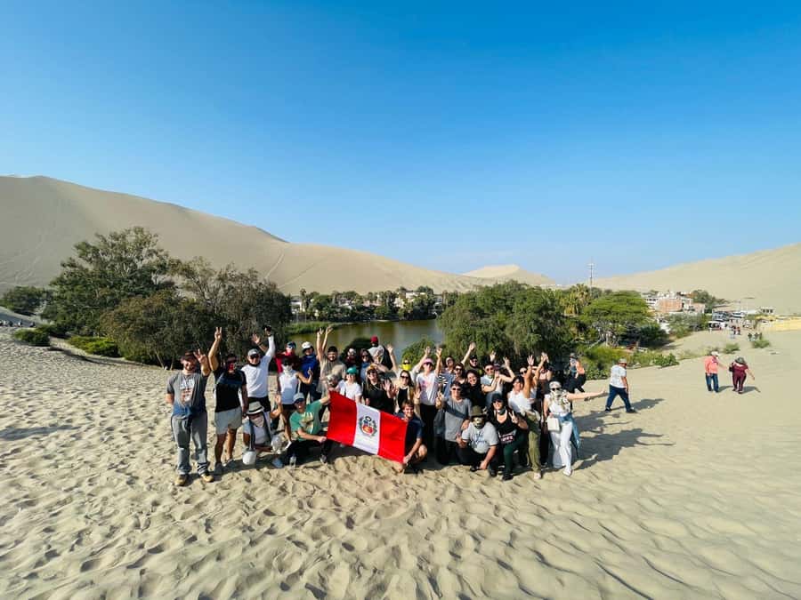 From Lima: Day Trip to Paracas, Ica & Oasis Huacachina - Huacachina Oasis, palms and desert sand
