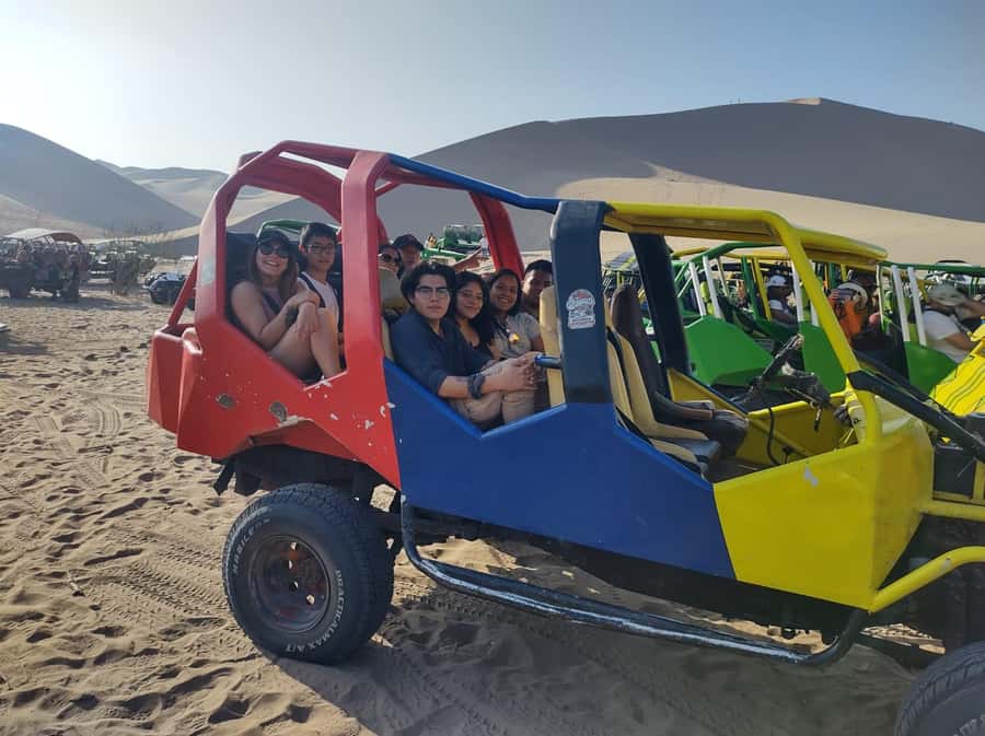 From Lima: Huacachina Oasis Tour, Winery & Desert Sunset - Sunset over the oasis