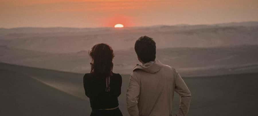 From Lima: Nazca Lines and Ica Desert Day Trip - Sunset above the oasis