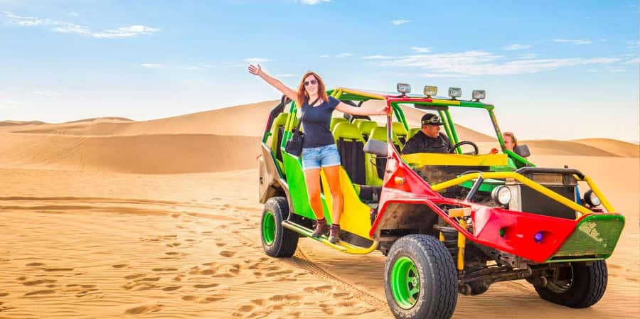 From Lima: Paracas and Huacachina Guided Desert Oasis Trip - The Huacachina buggy ride and sandboarding