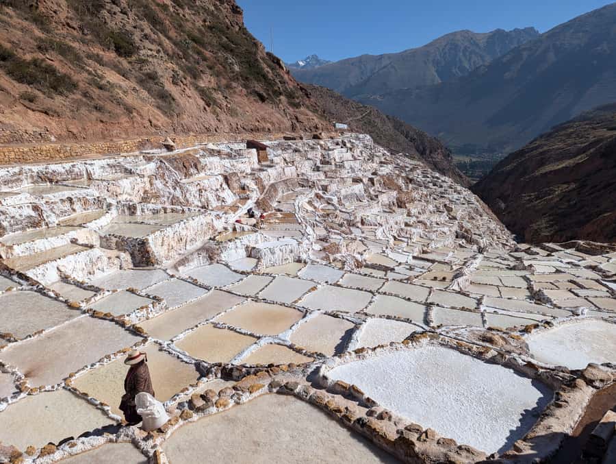 From Ollantaytambo:Moray, Salt Mines, Chinchero end in Cusco - Lunch in Maras gives the day a needed pause