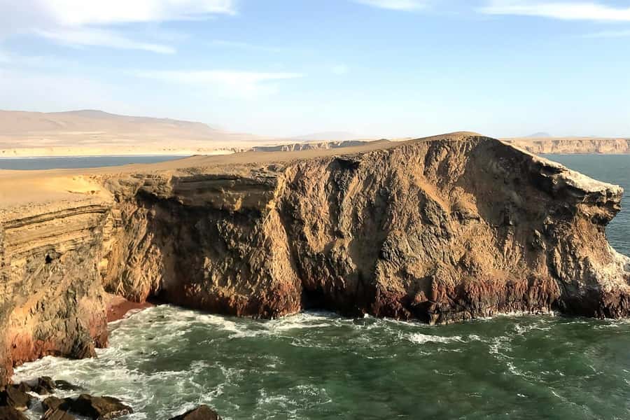 From Paracas: Ballestas Islands & Paracas National Reserve - The café break and change from boat to van