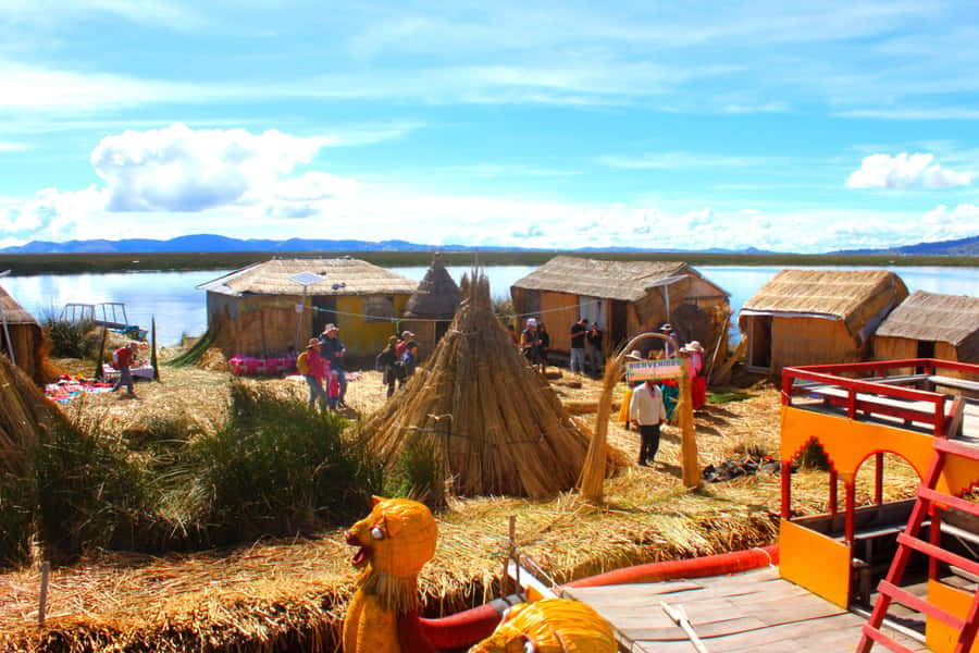 From Puno: Uros floating islands half Day tour - Reaching the Uros islands from Puno