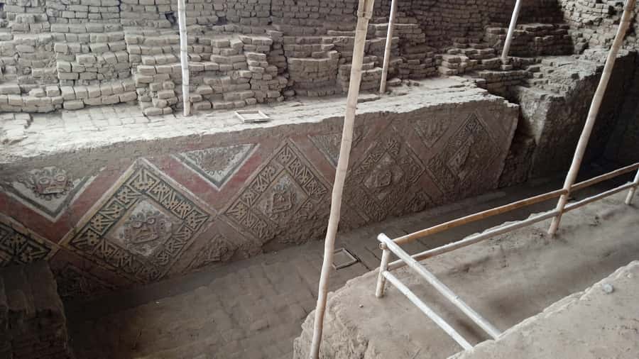 From Trujillo: Temple of the Moon and Sun and Chan Chan - Huaca Arco Iris and its rainbow symbolism
