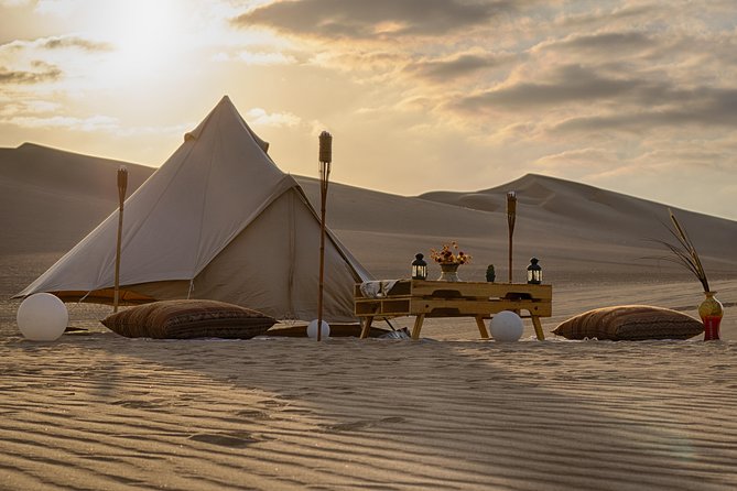 Glamping in Huacachina Desert - Duna Camp, canvas tents, and desert comfort