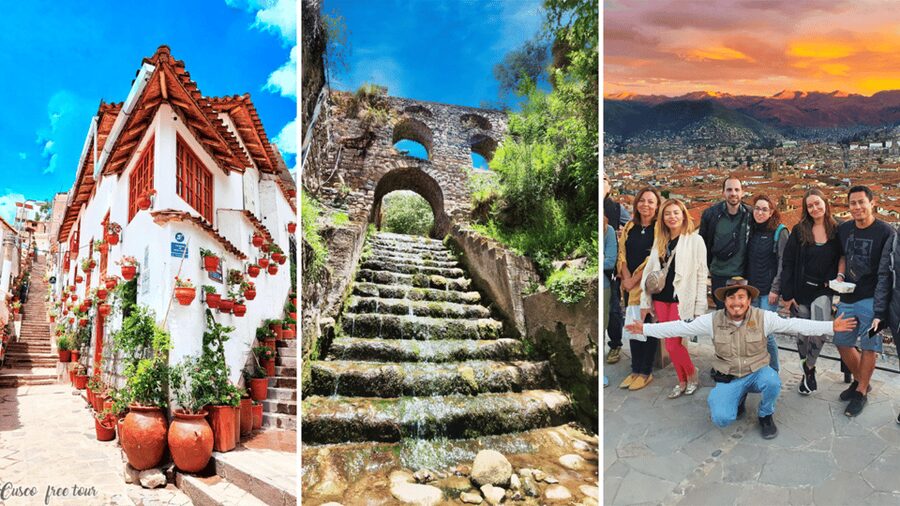 Historic/music Cusco FreeWalkingTour "free drink" Group Tour - Up toward San Blas