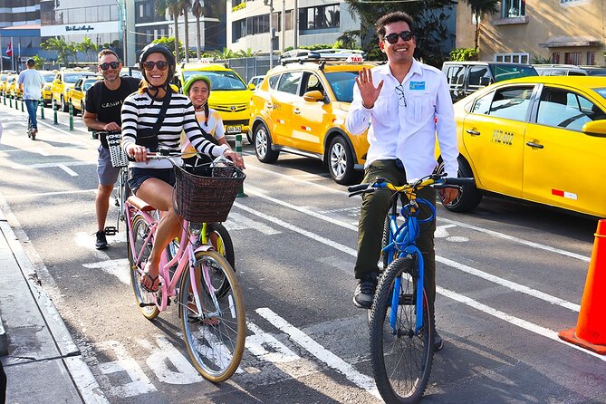 Lima Bike Tour in Miraflores & Barranco - Shared small group - The bicentennial park and La Paz Bridge