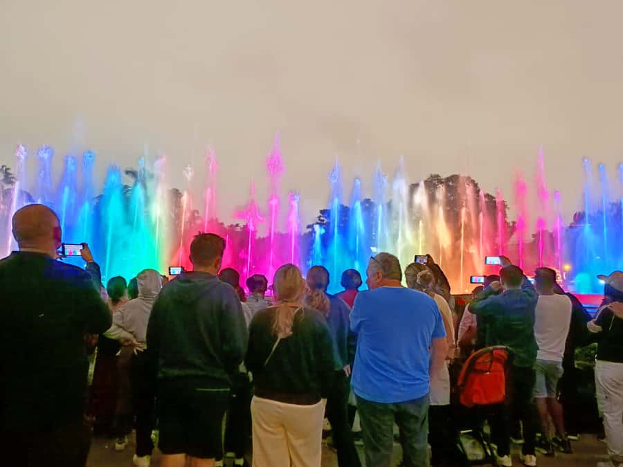 Lima: Magic Water Circuit Light Show Tour with Pickup - Walking through the park’s fountains