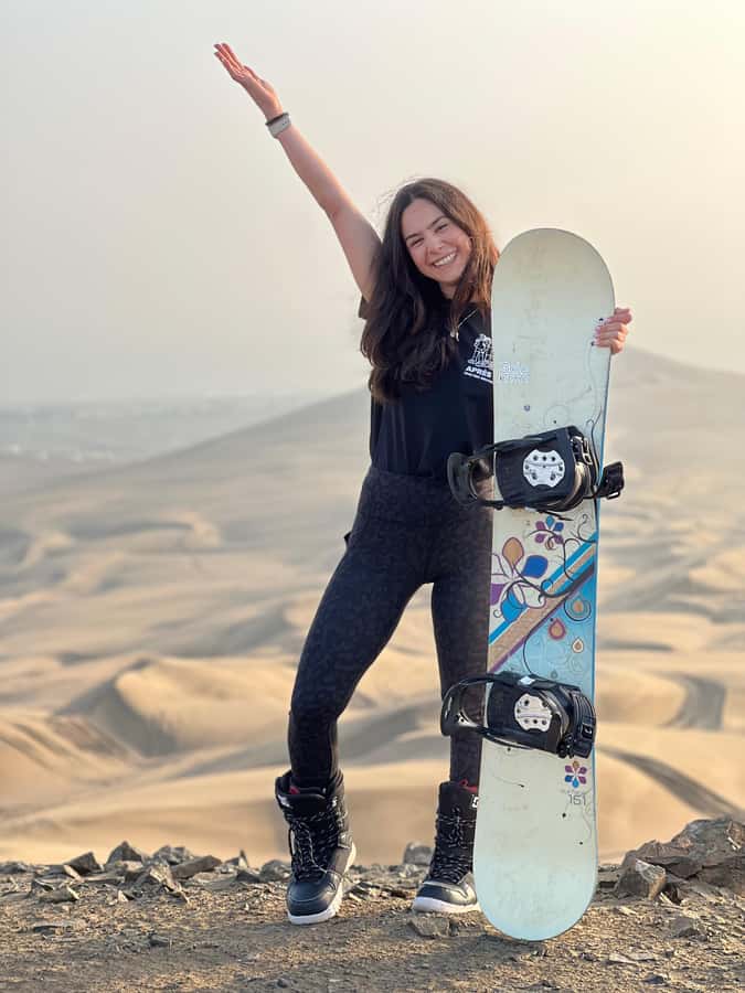 Lima: Sandboarding and Jeep Tour - Starting on a smaller dune