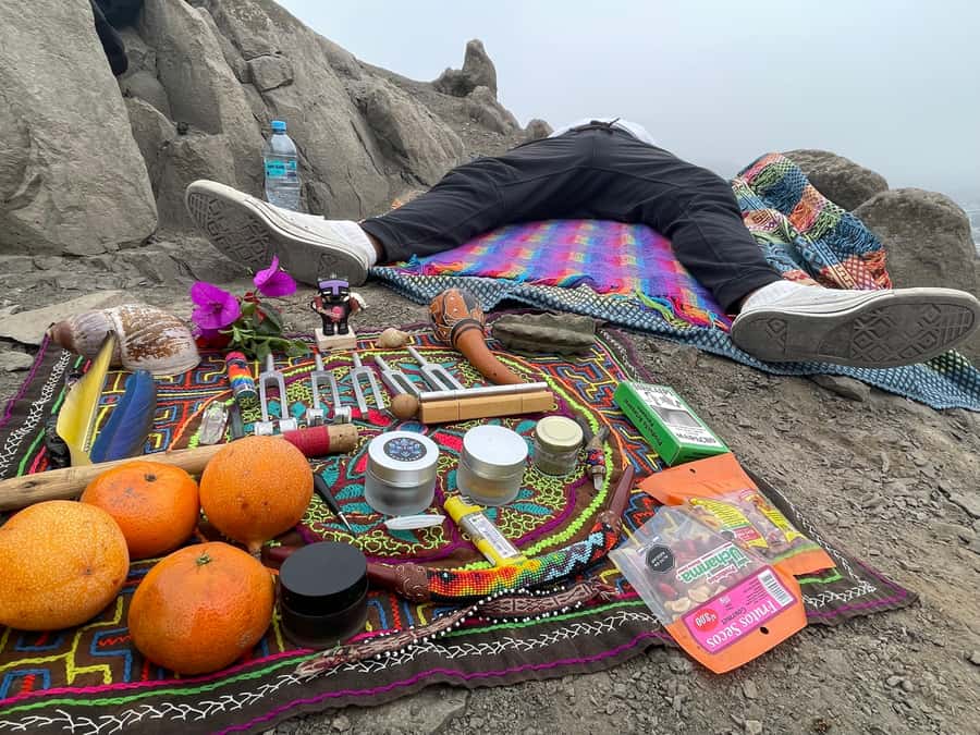Lima: Spiritual Healing with Xanga - The Smokeable Ayahuasca - The hike to the mountaintop ceremony