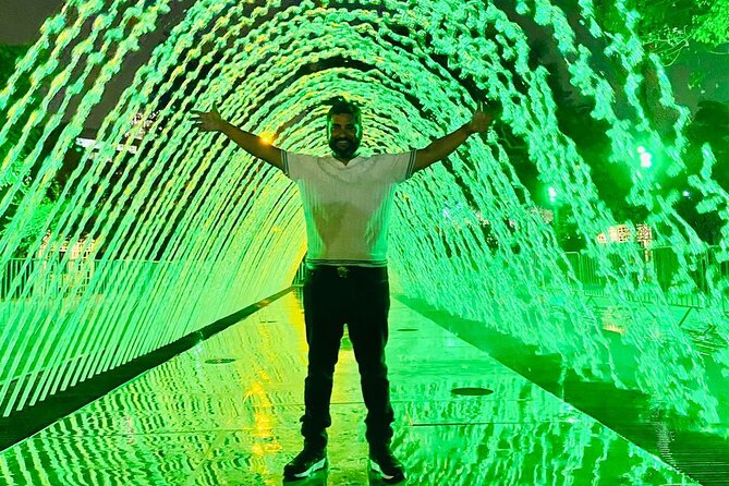 Magic Water & Laser Light Show Including Pickup And Drop-Off - The main laser show and projected Peruvian stories