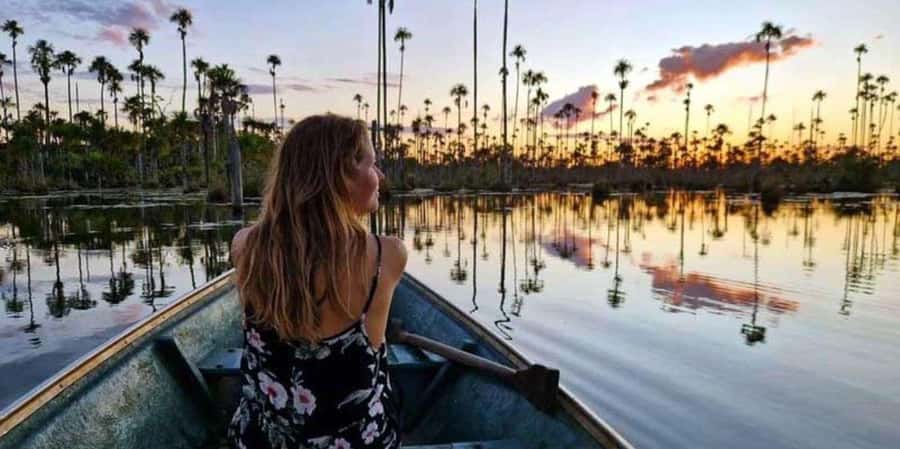 Puerto Maldonado: 3-hour sunset boat ride - A sunset on the Madre de Dios River