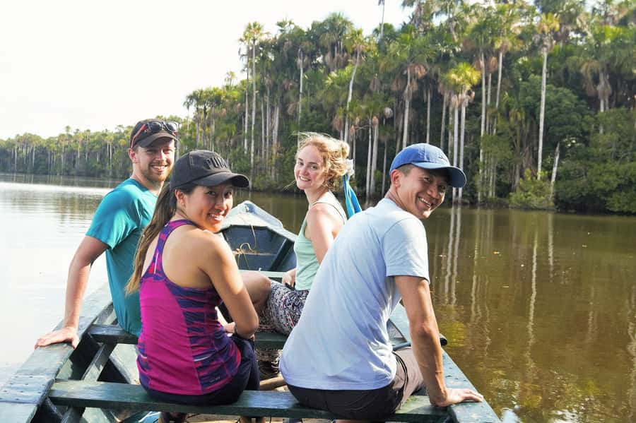 Puerto Maldonado: Sandoval Lake 4-Day, 3-Night Guided Tour - Day 1: Monkey Island and a flashlight after dark
