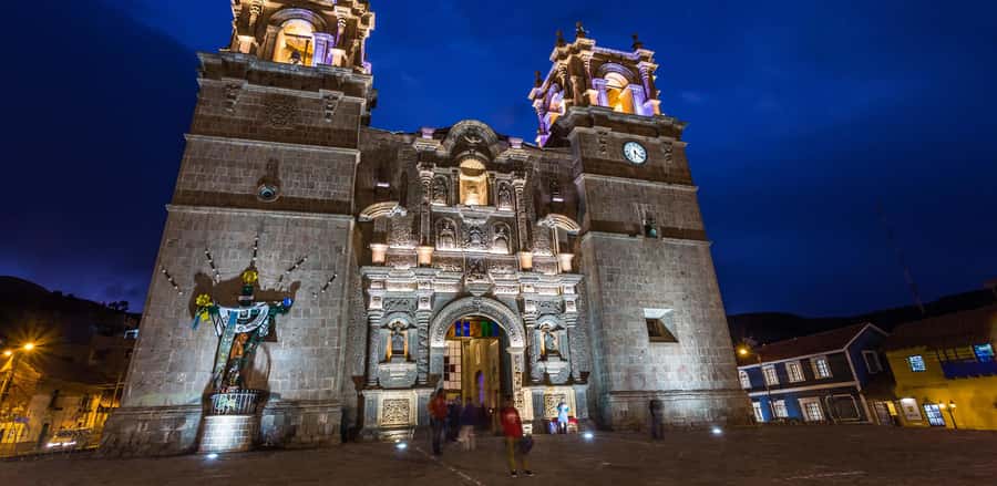 Puno: History and Culture Walking Tour - Puno Cathedral and its Spanish and Andean details