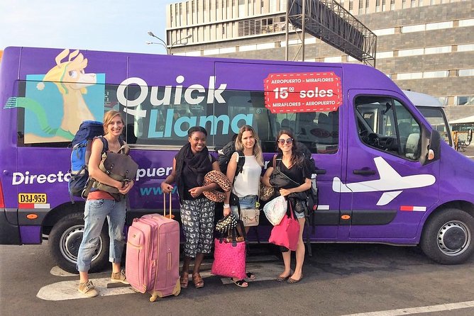 QuickLlama: Door-to-door transfer from Miraflores to Lima Airport - What the van ride is like