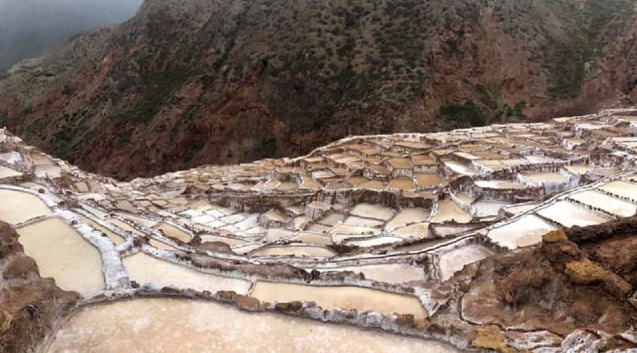 Sacred Valley: Huaypoo Lagoon and Maras by Quad Bike - ATV - Seeing Maras from the salt mine viewpoint
