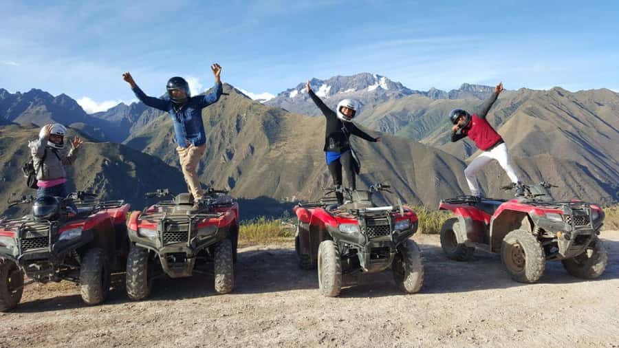 Sacred Valley: Maras & Moray ATV Tour from Cusco - The Maras salt mines and the final descent