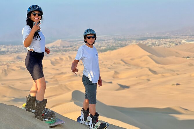 Sandboard and SandSki Experience in Huacachina - Sunset in the desert